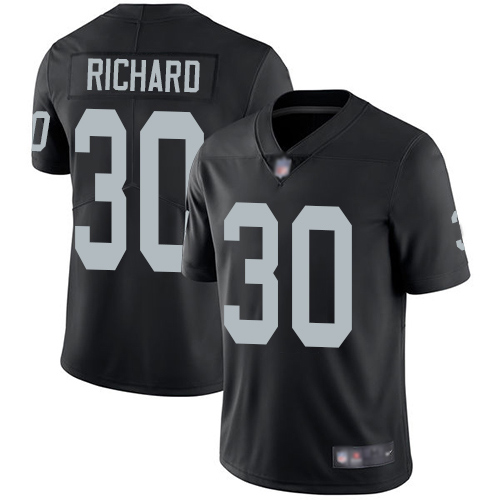 Men Oakland Raiders Limited Black Jalen Richard Home Jersey NFL Football #30 Vapor Untouchable Jersey